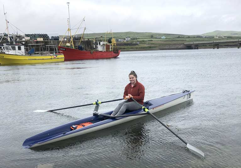 Coastal Rower Jane O'Connor back on the water at Portmagee Coastal Rowing Club