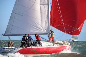 Red Alert competing in the Dublin Bay based DMYC Kish Race. A big turnout is predicted for coastal racing as part of July&#039;s Dun Laoghaire Regatta